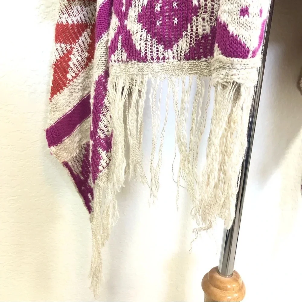 American Rag Cie Aztec Tribal Open Front Cardigan Size Medium